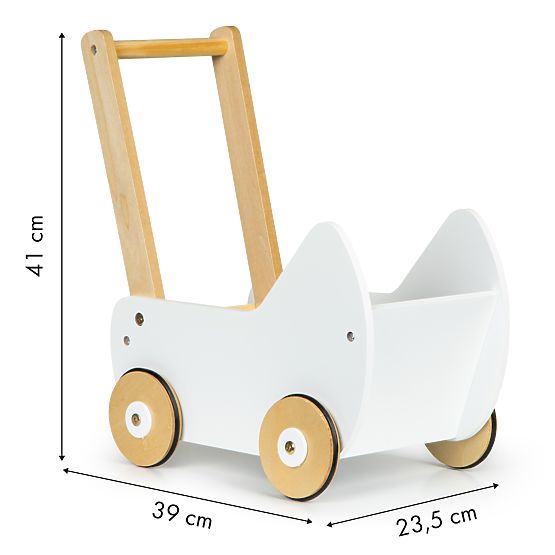 Drvena kolica za lutke hodalica ECOTOYS