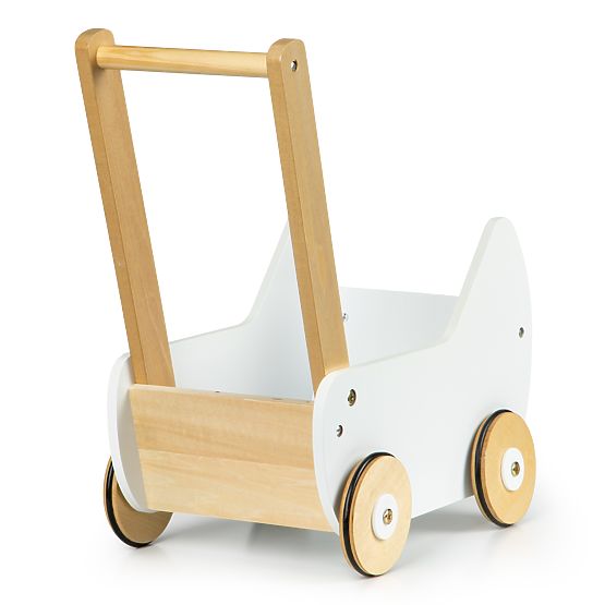 Drvena kolica za lutke hodalica ECOTOYS