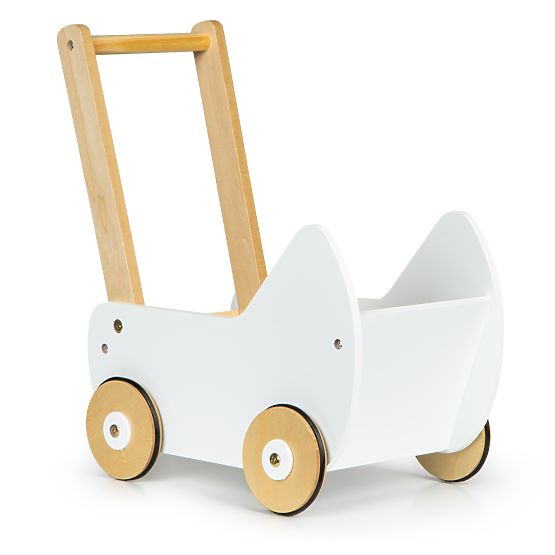 Drvena kolica za lutke hodalica ECOTOYS