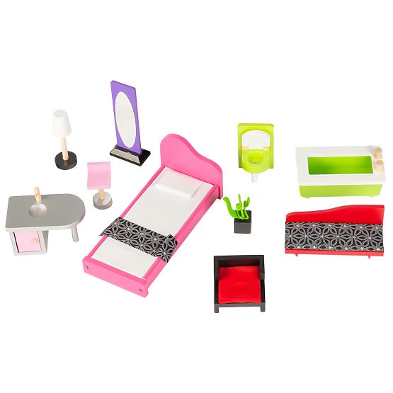 Drvena kućica za lutke s dizalom Kayla