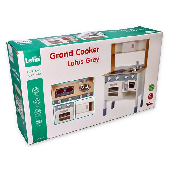 Drvena kuhinja Ella - siva