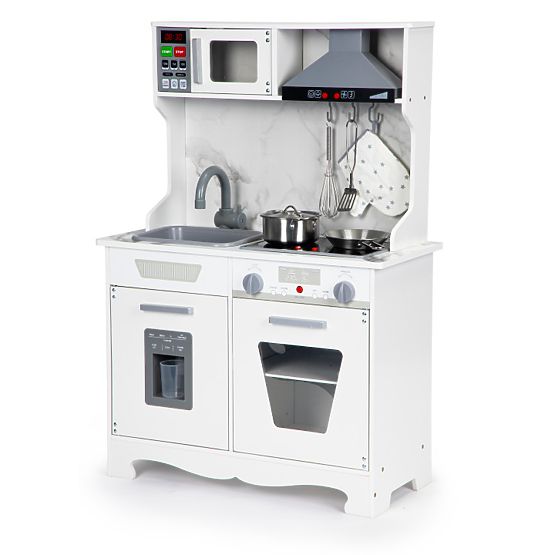 Drvena kuhinja za djecu sa zvukovima i LED + pribor ECOTOYS