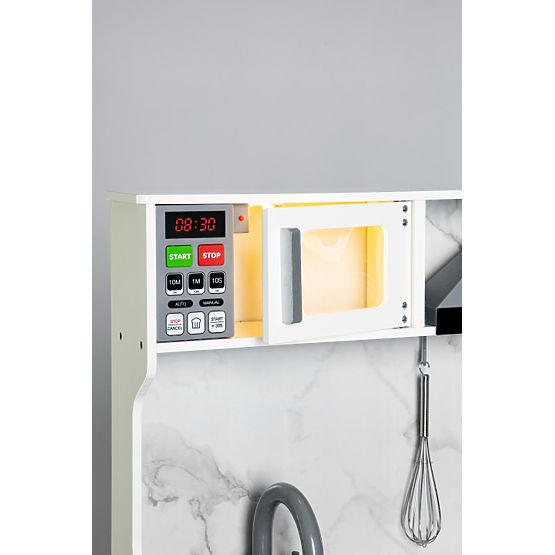 Drvena kuhinja za djecu sa zvukovima i LED + pribor ECOTOYS