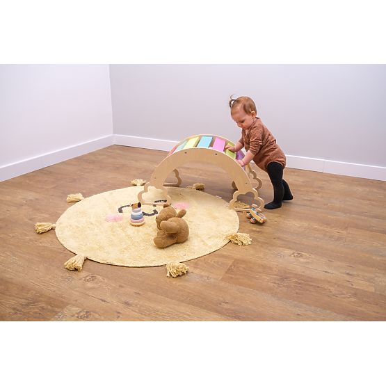 Drvena ljuljačka montessori - duga