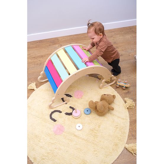 Drvena ljuljačka montessori - duga