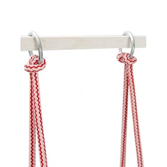 Drvena ljuljačka s jastukom - prirodna