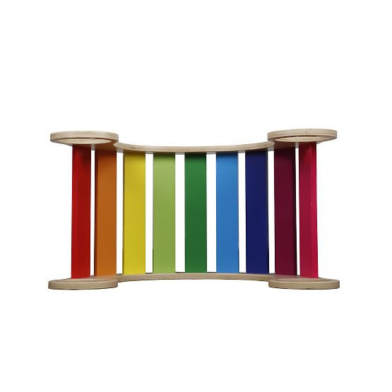 Drvena Montessori ljuljačka Jumbo - boje