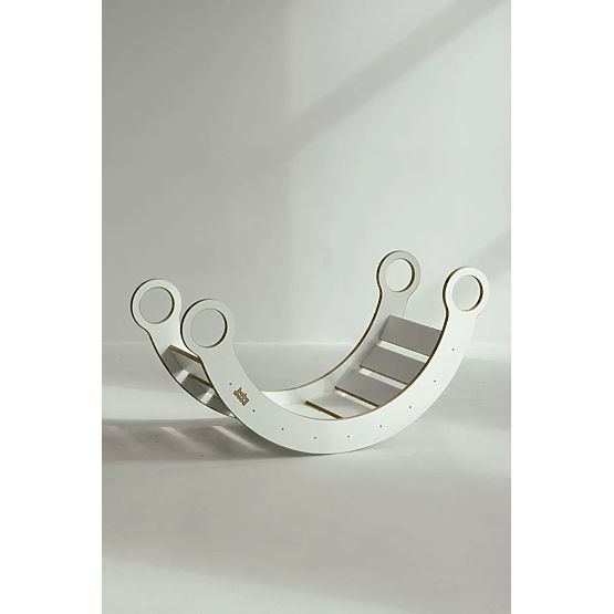 Drvena Montessori ljuljačka L - bijela