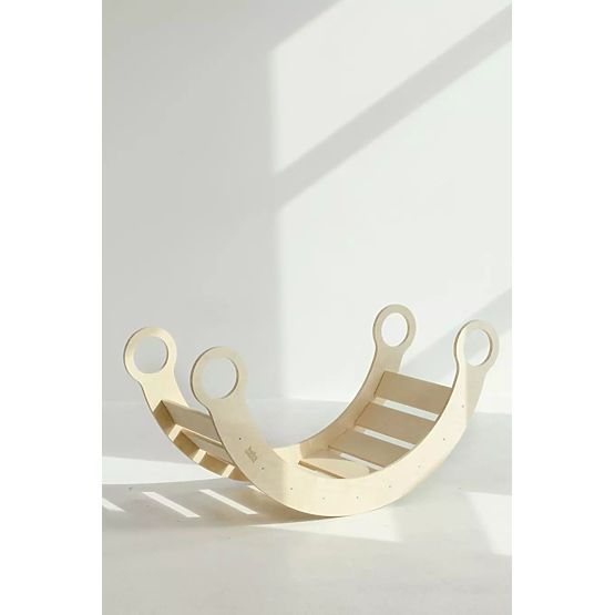 Drvena Montessori ljuljačka L – prirodna