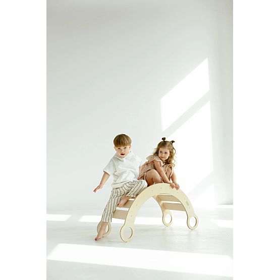 Drvena Montessori ljuljačka M - prirodna