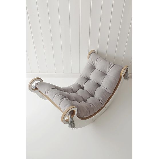 Drvena Montessori ljuljačka S - bijela