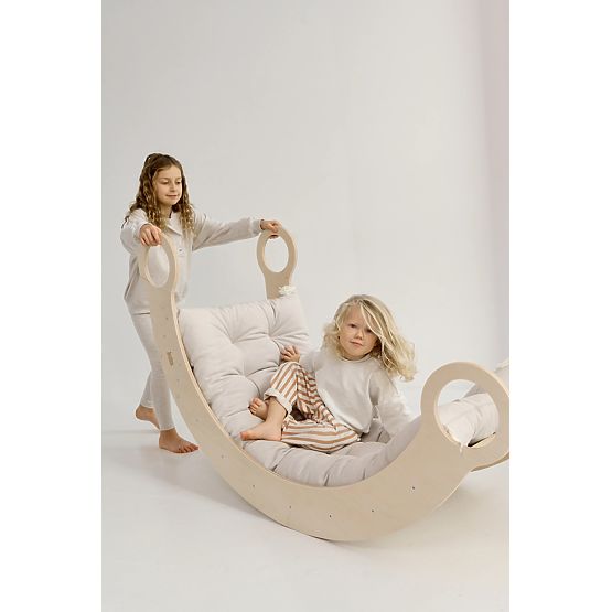 Drvena Montessori ljuljačka XL - prirodna