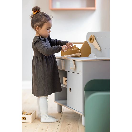 Drvena radionica Nordic - siva