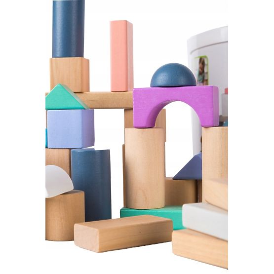 Drvene kocke u kutiji - 100 kom