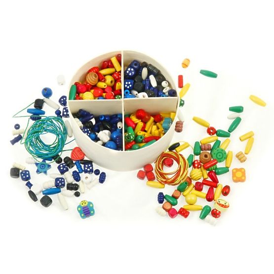 Drvene perle - veliki set