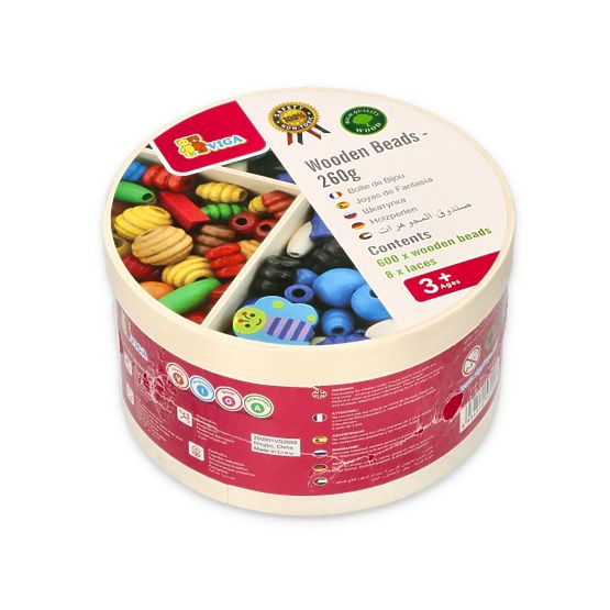 Drvene perle - veliki set