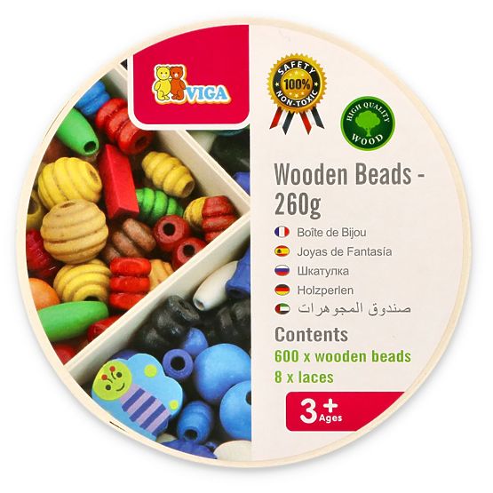 Drvene perle - veliki set