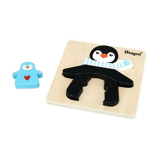 Drvene puzzle Pingvin s djecom