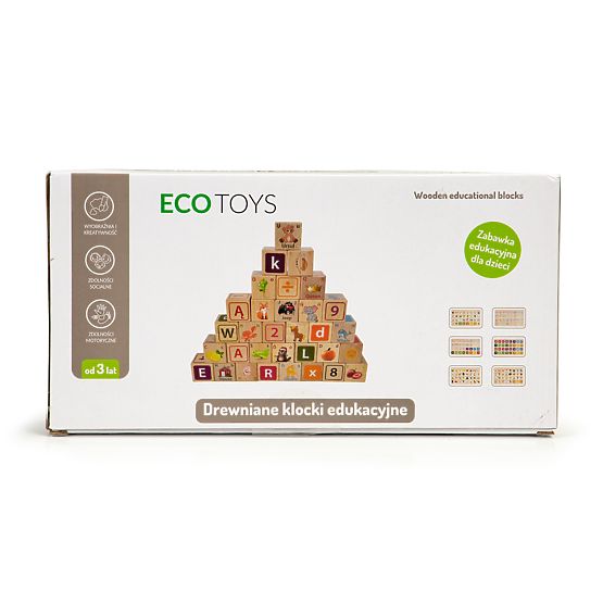 Drveni blokovi - slova, brojevi i slike