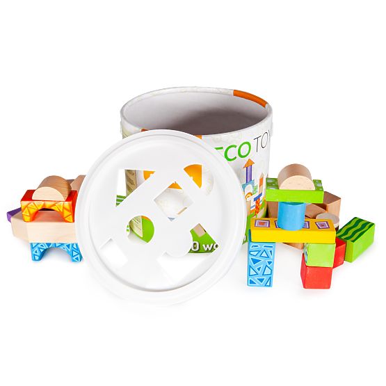 Drveni blokovi u boji 50 kom