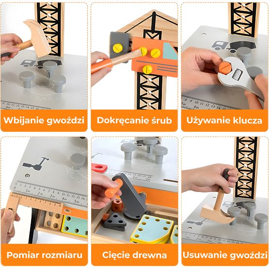 Drveni dječji radni stol ECOTOYS