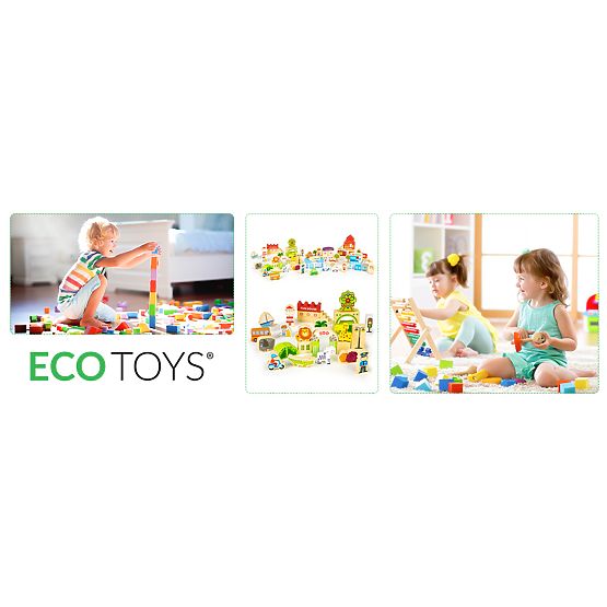 Drveni komplet - Zabavni grad 120 kom