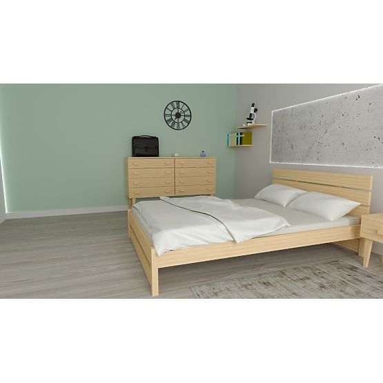 Drveni krevet Max 200 x 120 cm - borovina