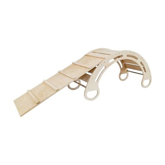 Drveni Montessori tobogan Lilac - prirodni