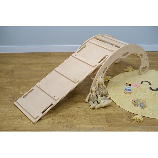 Drveni tobogan montessori - prirodni