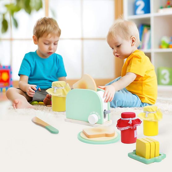 Drveni toster s dodacima