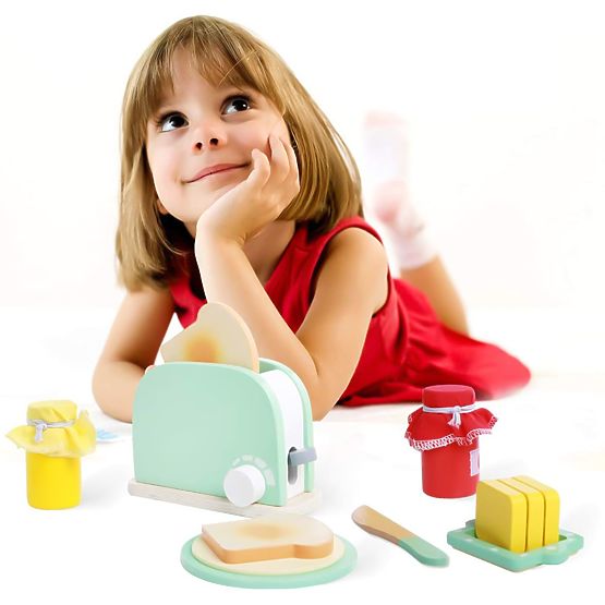 Drveni toster s dodacima