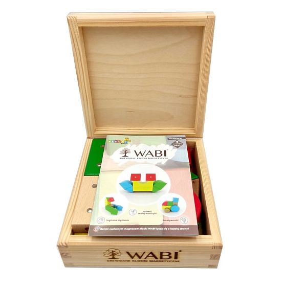 Drveno-magnetne kocke WABI, 20 elemenata
