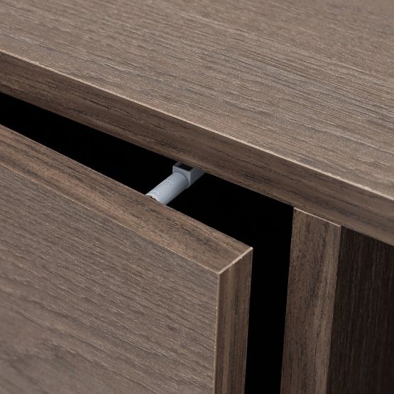 Dvokrilni TV ormarić s ladicom Kanso, Hrast Baltic Storm