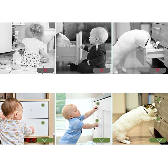 DZIV Magnetne brave za ormare i ladice - 4 kom