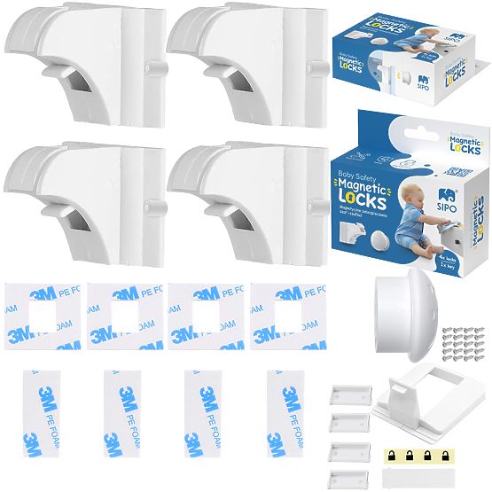 DZIV Magnetne brave za ormare i ladice - 4 kom