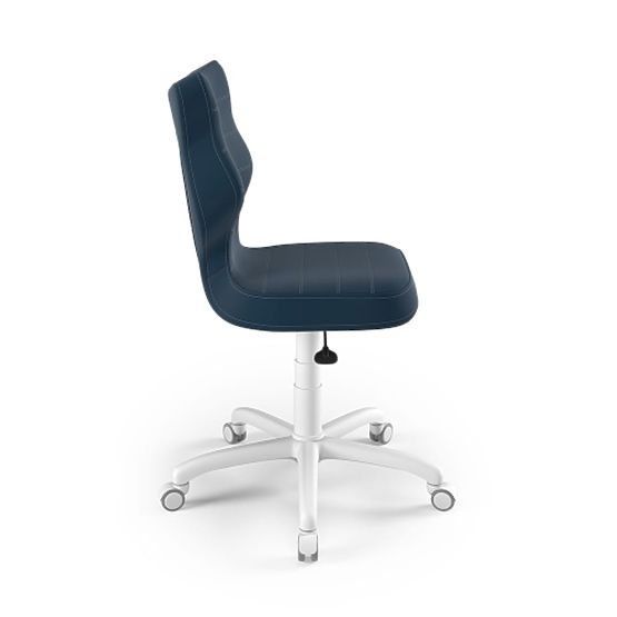 Ergonomska stolica za pisaći stol prilagođena visini 146-176,5 cm - mornarsko plava