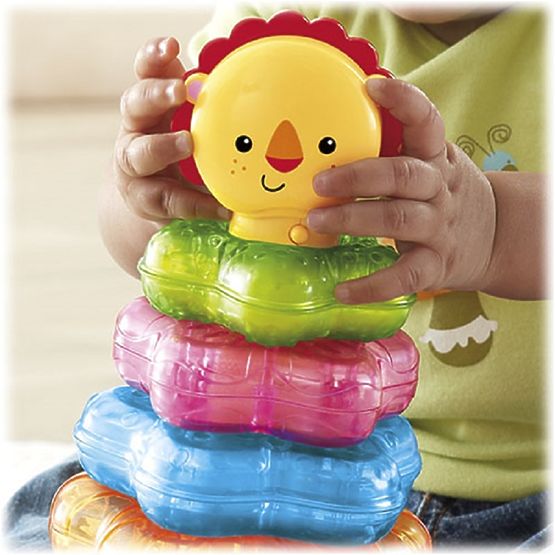 Fisher Price Svítící kroužky na tyči lvíček