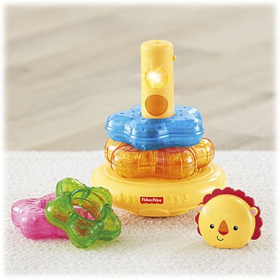 Fisher Price Svítící kroužky na tyči lvíček
