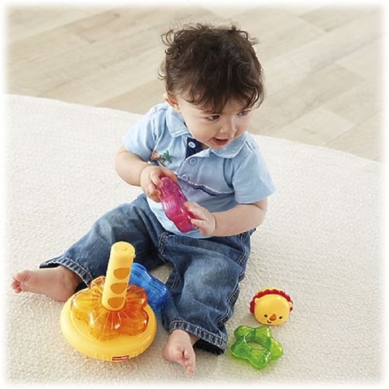 Fisher Price Svítící kroužky na tyči lvíček