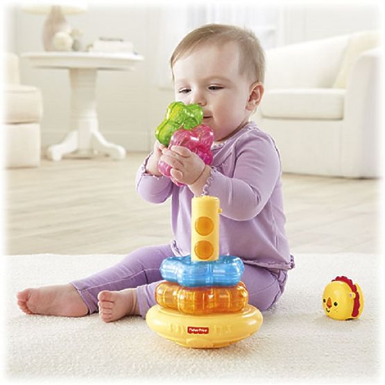Fisher Price Svítící kroužky na tyči lvíček