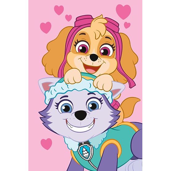 Fleec deka Paw Patrol - Skye i Everest