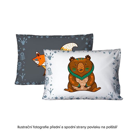 Foxie dječja posteljina - 140 x 200 cm + 70 x 90 cm