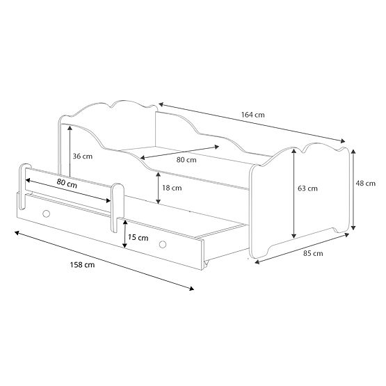 Francuski krevet ANNA 160x80