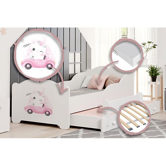 Francuski ležaj ANNA 160x80 Mačka