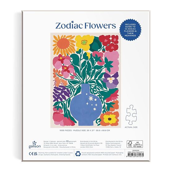 Galison Puzzle Cvjetovi zodijaka 1000 dijelova