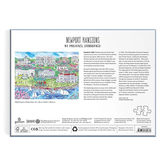 Galison Puzzle Michael Storrings Palače u Newportu 1000 komada