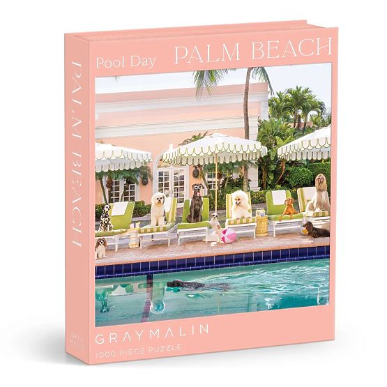Galison Puzzle Psi u Palm Beach Gray Malin 1000 dijelova