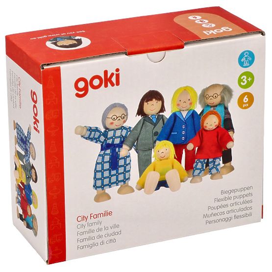 GOKI Obitelj - drvene lutke za kućicu