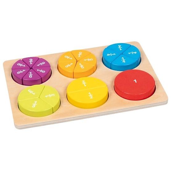 Goki Puzzle za učenje razlomaka za učenje računanja