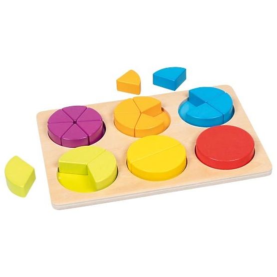 Goki Puzzle za učenje razlomaka za učenje računanja